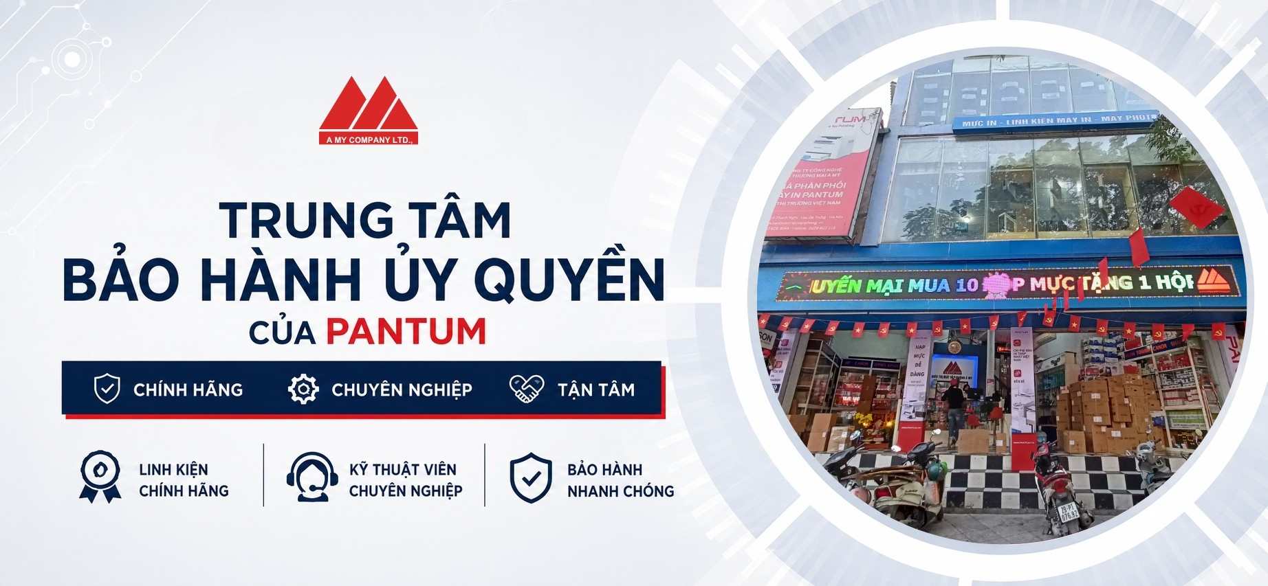 Á Mỹ – Trung Tâm Bảo Hành Ủy Quyền Pantum: Cam Kết Dịch Vụ Chính Hãng, An Tâm Đồng Hành Cùng Doanh Nghiệp