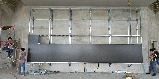 lắp đặt màn hình led