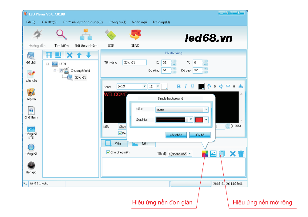 Hướng dẫn sử dụng phần mềm LED Player 6.0.18 | LED68 VINHANH