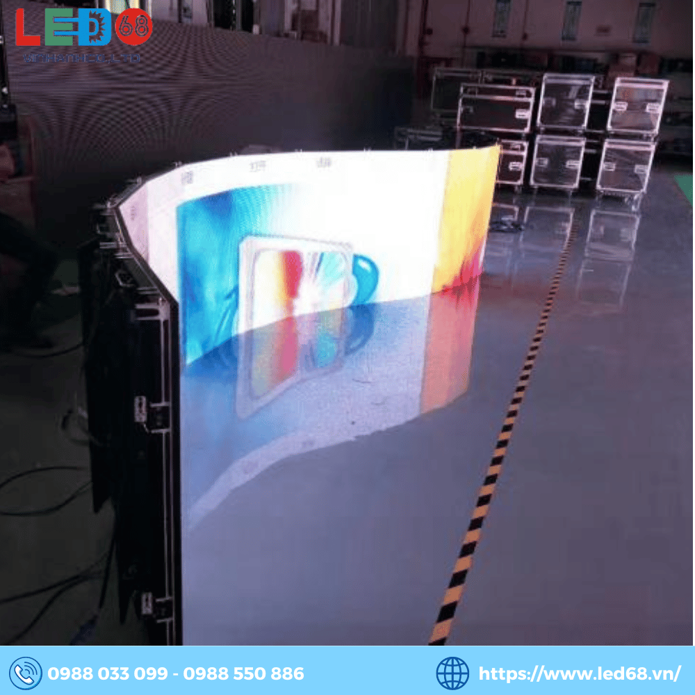 Module màn hình LED P2 trong nhà uốn dẻo GKGD | LED68 VINHANH