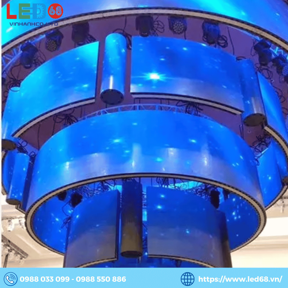 Module màn hình LED P3.076 trong nhà uốn dẻo GKGD (SMD1515) | LED68 VINHANH