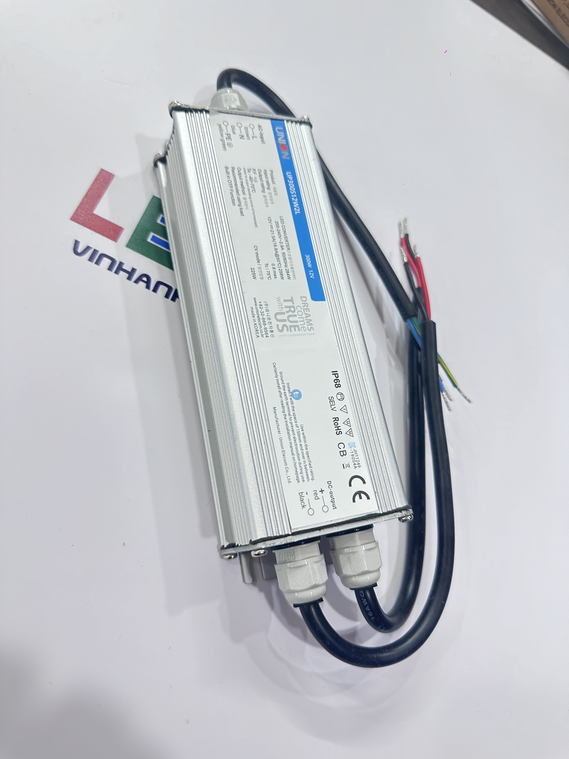 Union Led Drive Nguồn LED Union 12V300W chống nước Hàn Quốc | LED68 VINHANH