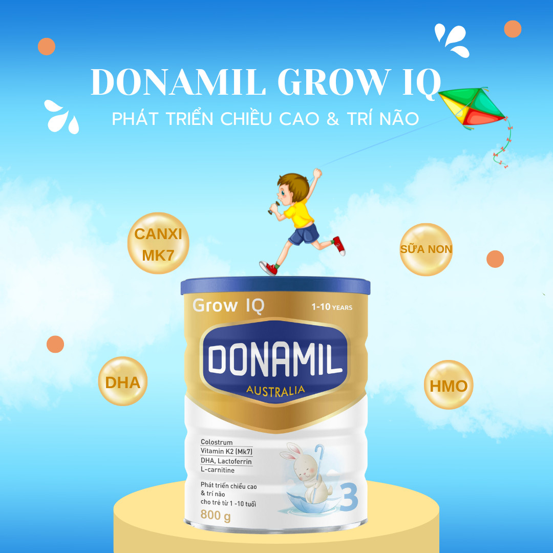 Sữa Donamil GROW IQ 3