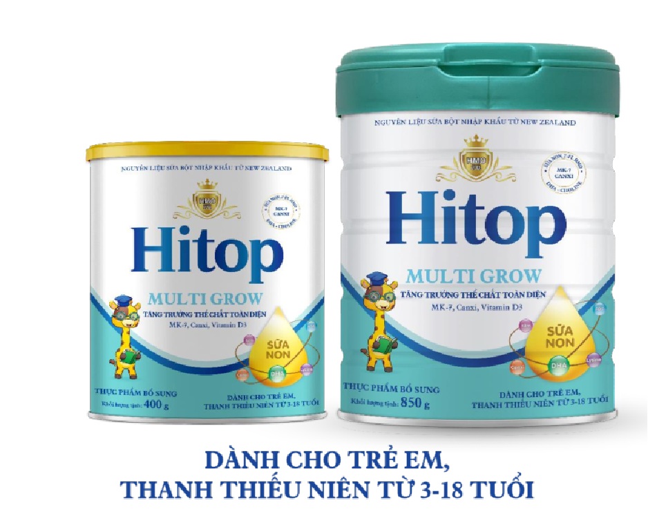 Sữa Hitop Multi Grow 3-18 tuổi