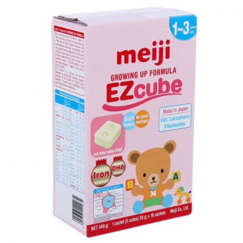 Sữa Meiji Thanh EZcube – Sản phẩm dinh dưỡng công thức cho trẻ từ 1 đến 3 tuổi