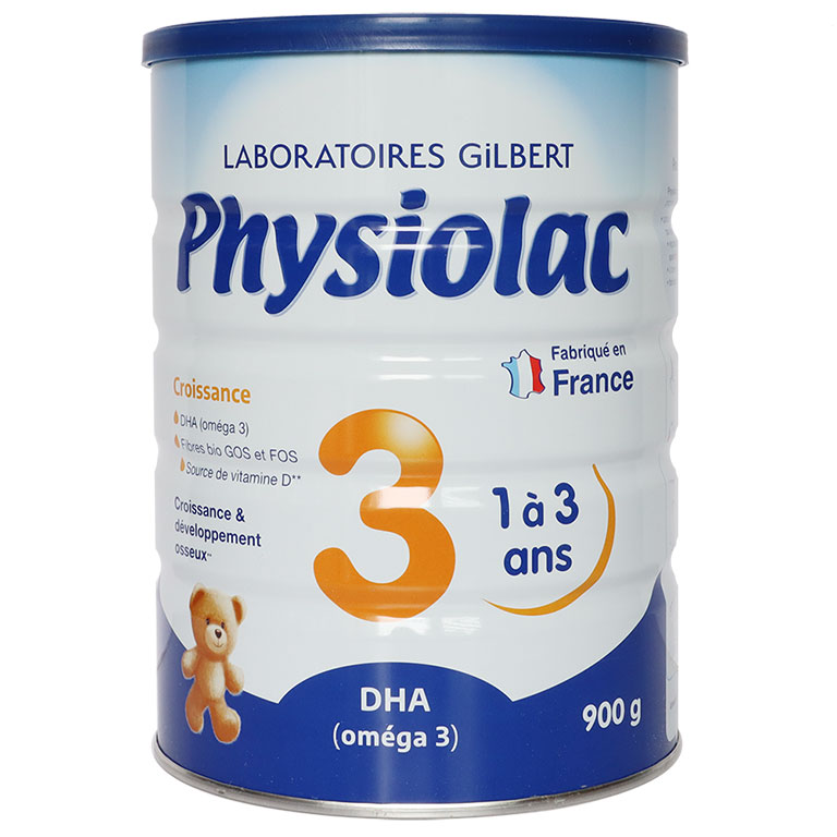 Sữa Physiolac số 3 900g (dành cho trẻ từ 1 – 3 tuổi)