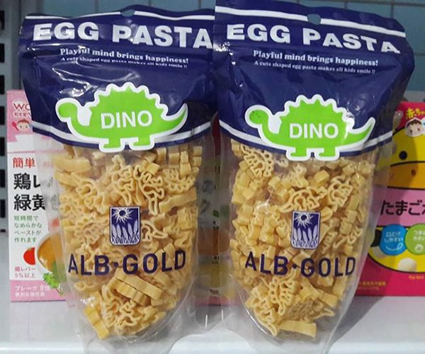 Nui trứng Egg Pasta hình khủng long 90g