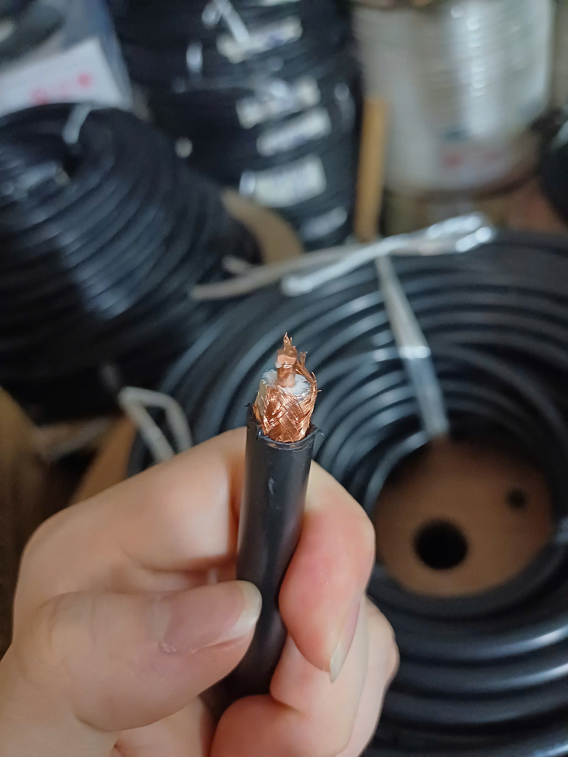 Cáp đồng trục RF 400 lưới đồng+ lá nhôm - TH-RF400-50    Coaxial cable 400