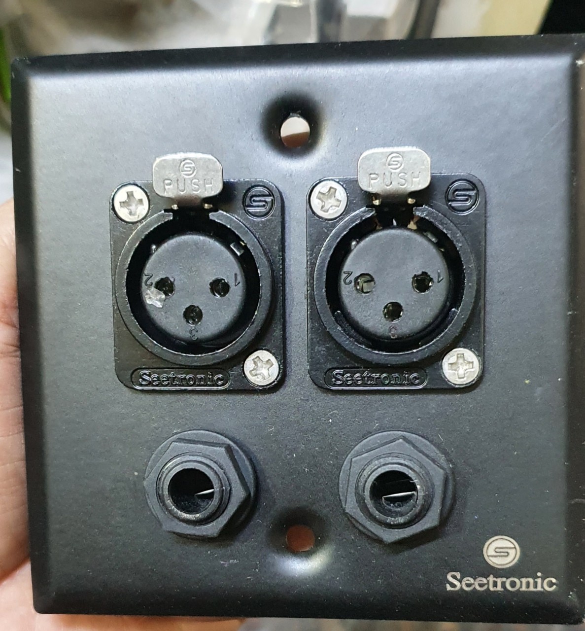 Mặt ổ cắm 2XLR +2 6 ly WD-403