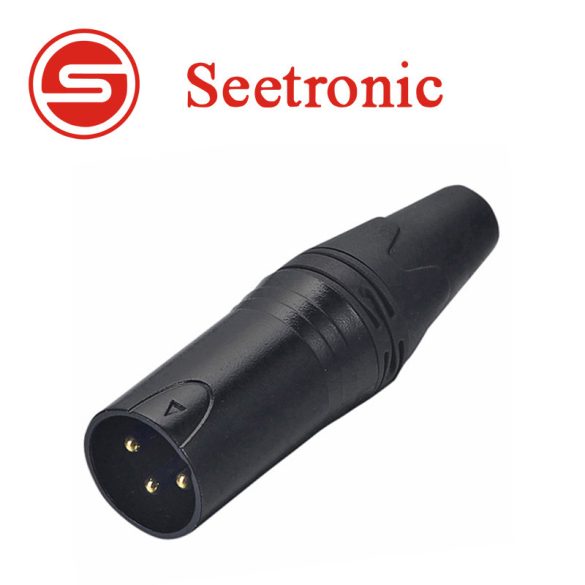 SC3MXX-BG | Seetronic XLR Male 3 Pin | Gold Contact