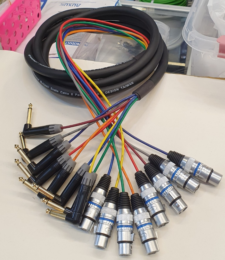 cáp link 8 đường canon ra 6.35MM