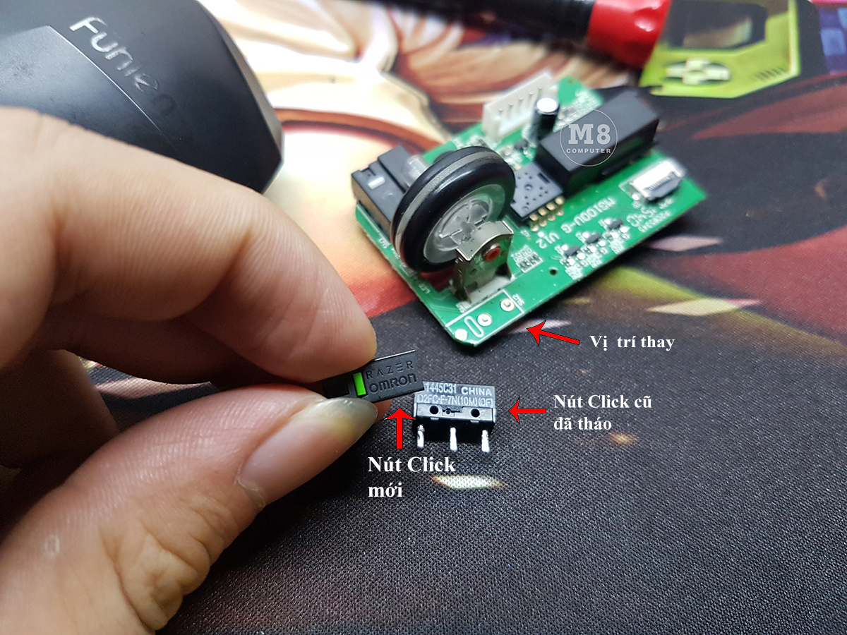 sửa chuột bị click đúp bên trái