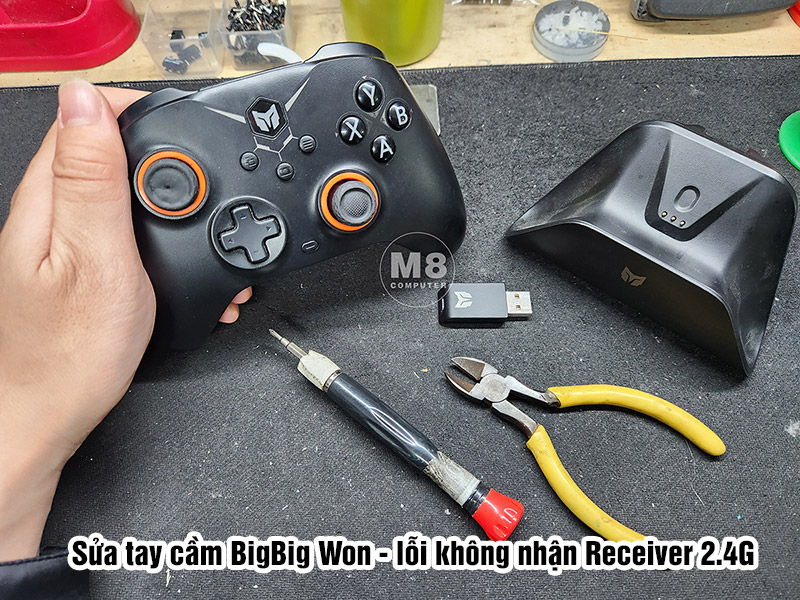 Sửa tay cầm BigBig Won lỗi không nhận receiver 2.4G