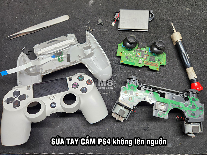 Sửa tay cầm PS4 không lên nguồn