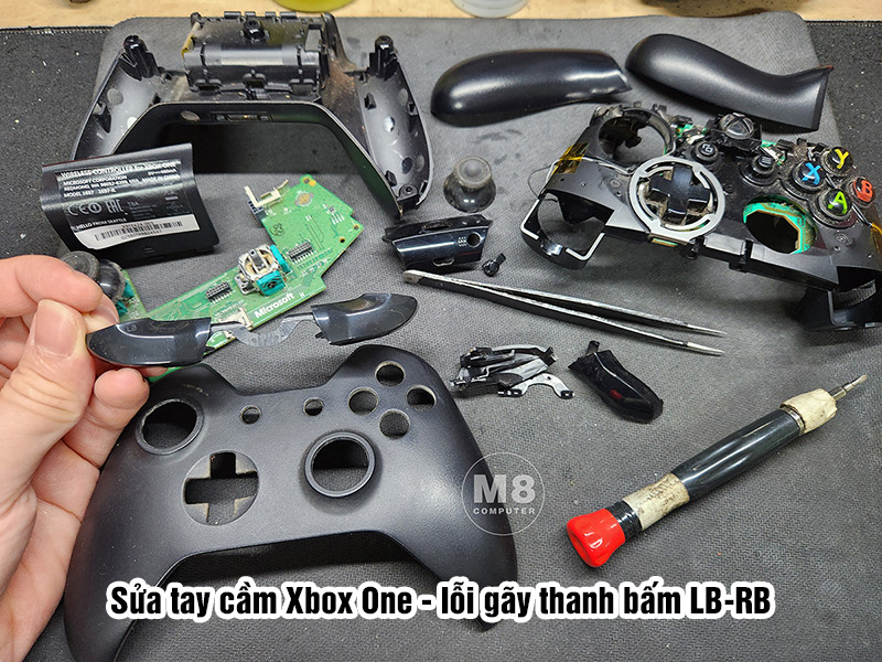 Sửa tay cầm Xbox One - lỗi gãy thanh bấm LB-RB