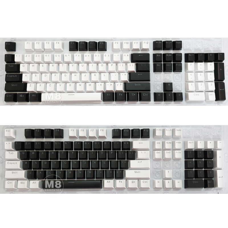 Keycap Trắng Đen