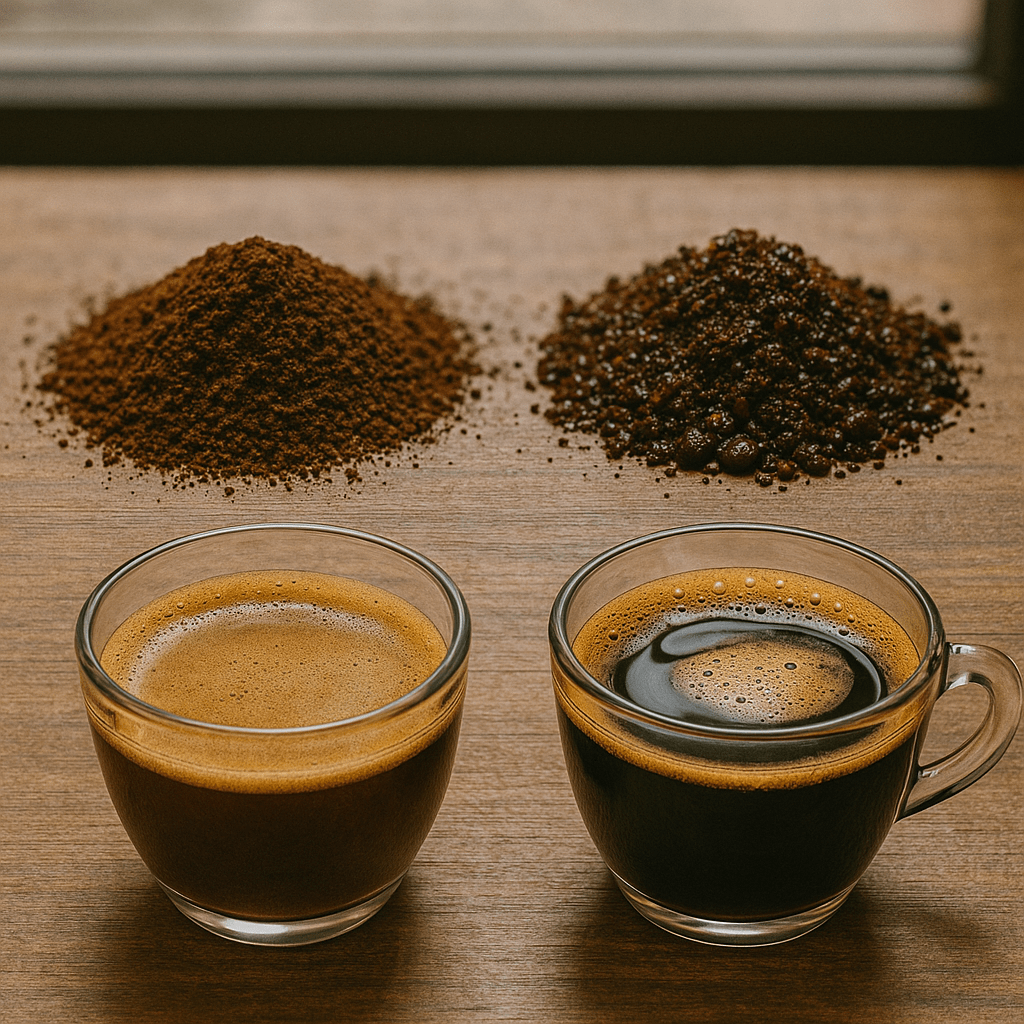 phân biệt cà phê rang mộc và cà phê rang tẩm