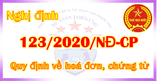 NGHỊ ĐỊNH 123/NĐ-CP VỀ HÓA ĐƠN ĐIỆN TỬ