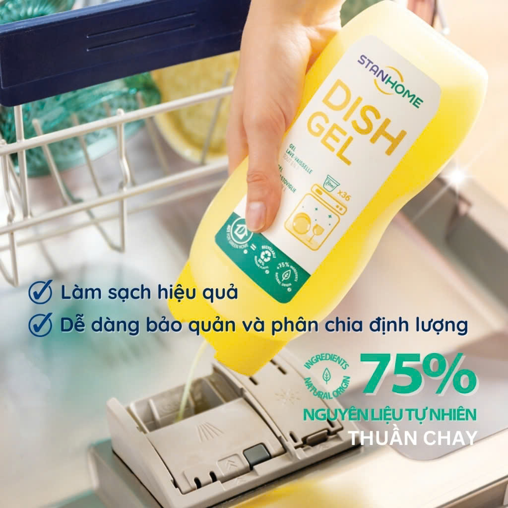 Giới thiệu gel rửa bát Stanhome all in one - Giải pháp thay thế hoàn hảo cho viên rửa bát