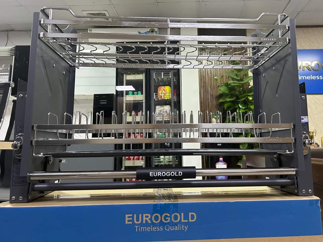 Giá bát đĩa nâng hạ Eurogold EUT9190VX khung xám