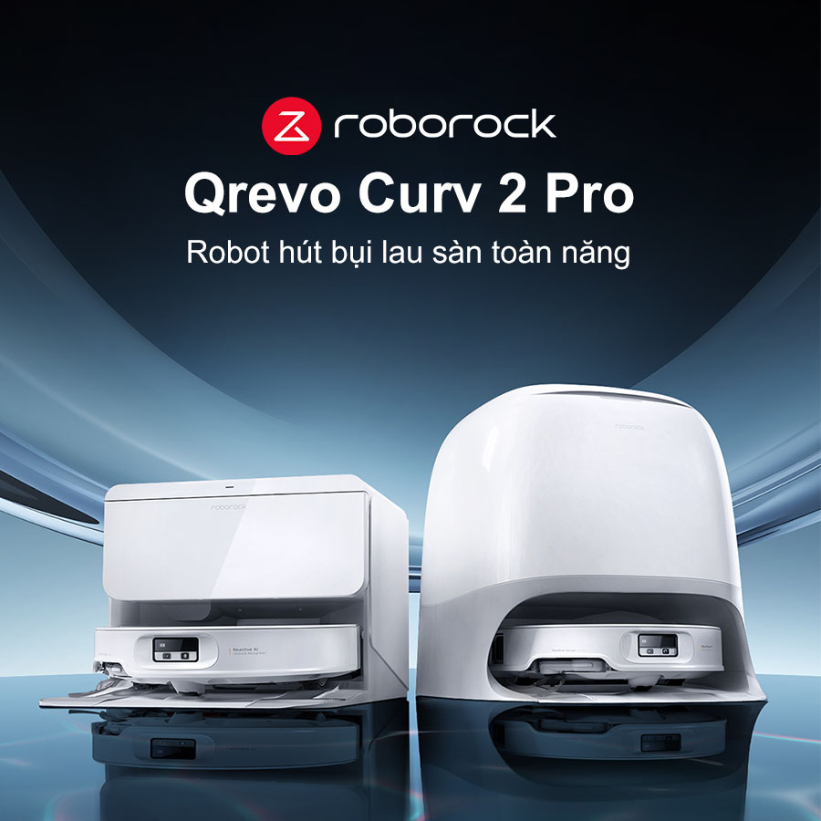 Robot hút bụi lau nhà Roborock Qrevo Curv 2 Pro