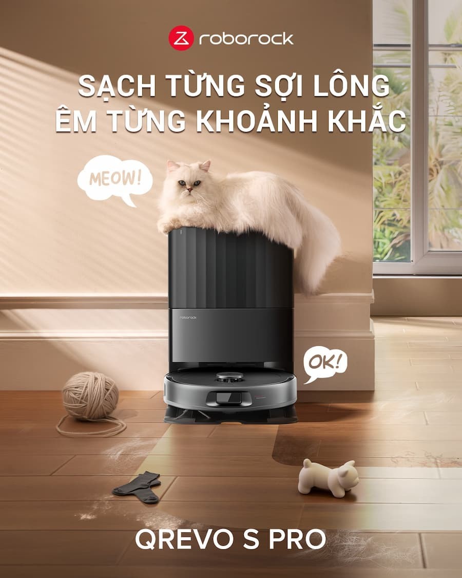 Robot hút bụi lau nhà Roborock Qrevo S Pro