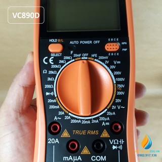 Đồng Hồ Vạn Năng Kỹ Thuật Số VC890C+: Độ Chính Xác Cao, Phạm Vi Đo Lớn