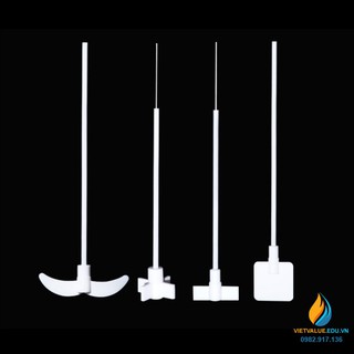 Cánh Khuấy Nhựa PTFE 2 Lưỡi 4 Cạnh Dài 67mm, Chiều Dài 37cm: Công Cụ Đắc Lực Cho Các Thí Nghiệm Đặc Thù