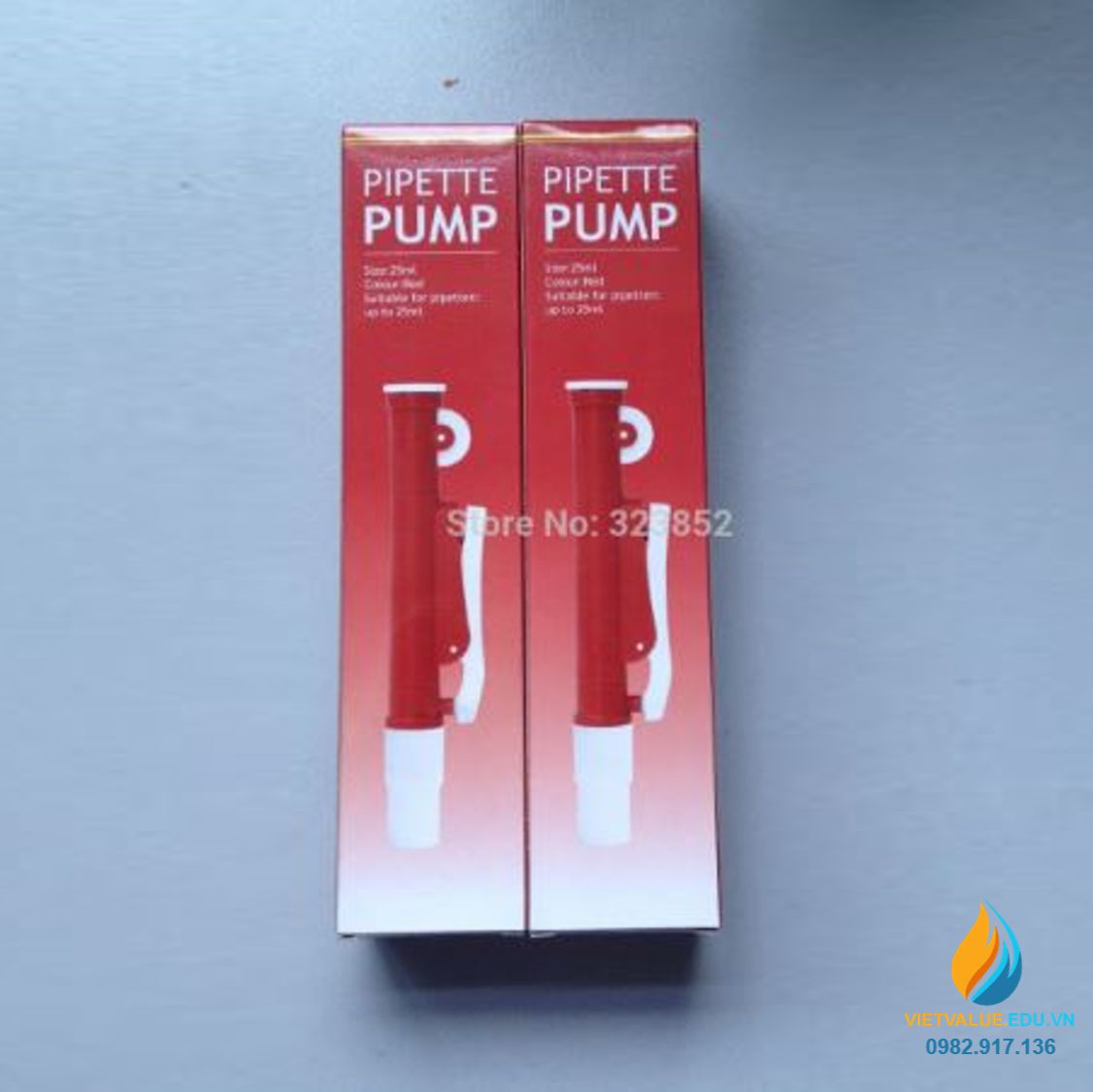 Bơm trợ cho pipet - Pipet pump, màu đỏ, loại 25ml