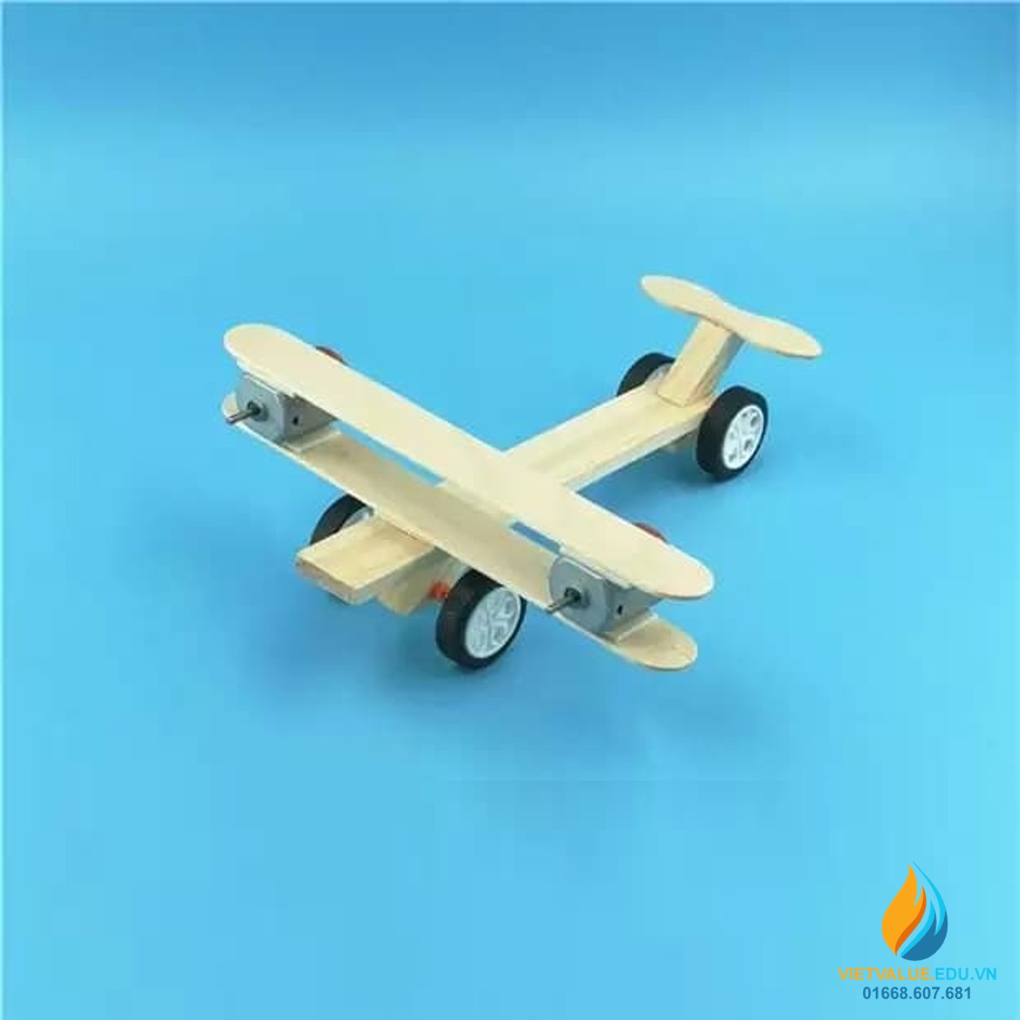 Máy bay gỗ, phong cách cổ điển, 2 cánh quạt, 2 động cơ