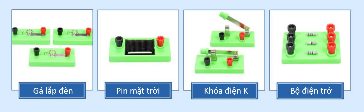 Bộ thí nghiệm lắp ghép mạch điện cho giáo viên và học sinh, 38 món sản phẩm