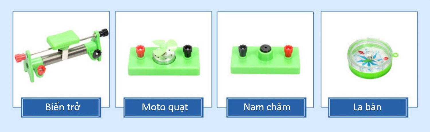 Bộ thí nghiệm lắp ghép mạch điện cho giáo viên và học sinh, 38 món sản phẩm