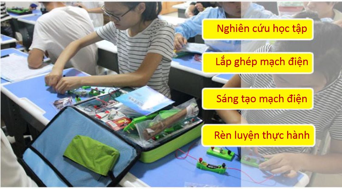 Bộ lắp ráp mạch điện thực hàng vật lý lớp 9