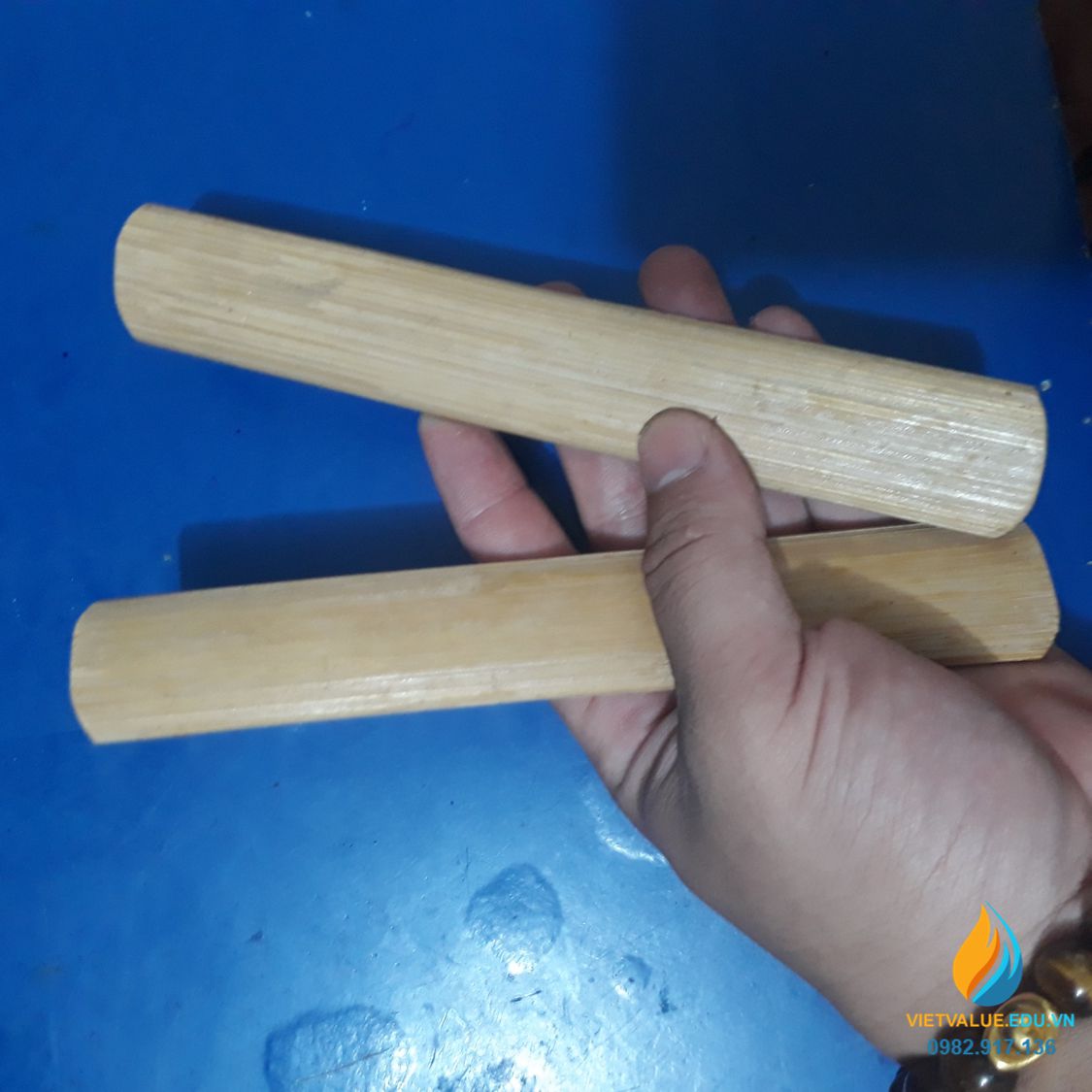Dụng cụ tạo phách nhạc bằng gỗ, dụng cụ thực hành âm học cho học sinh
