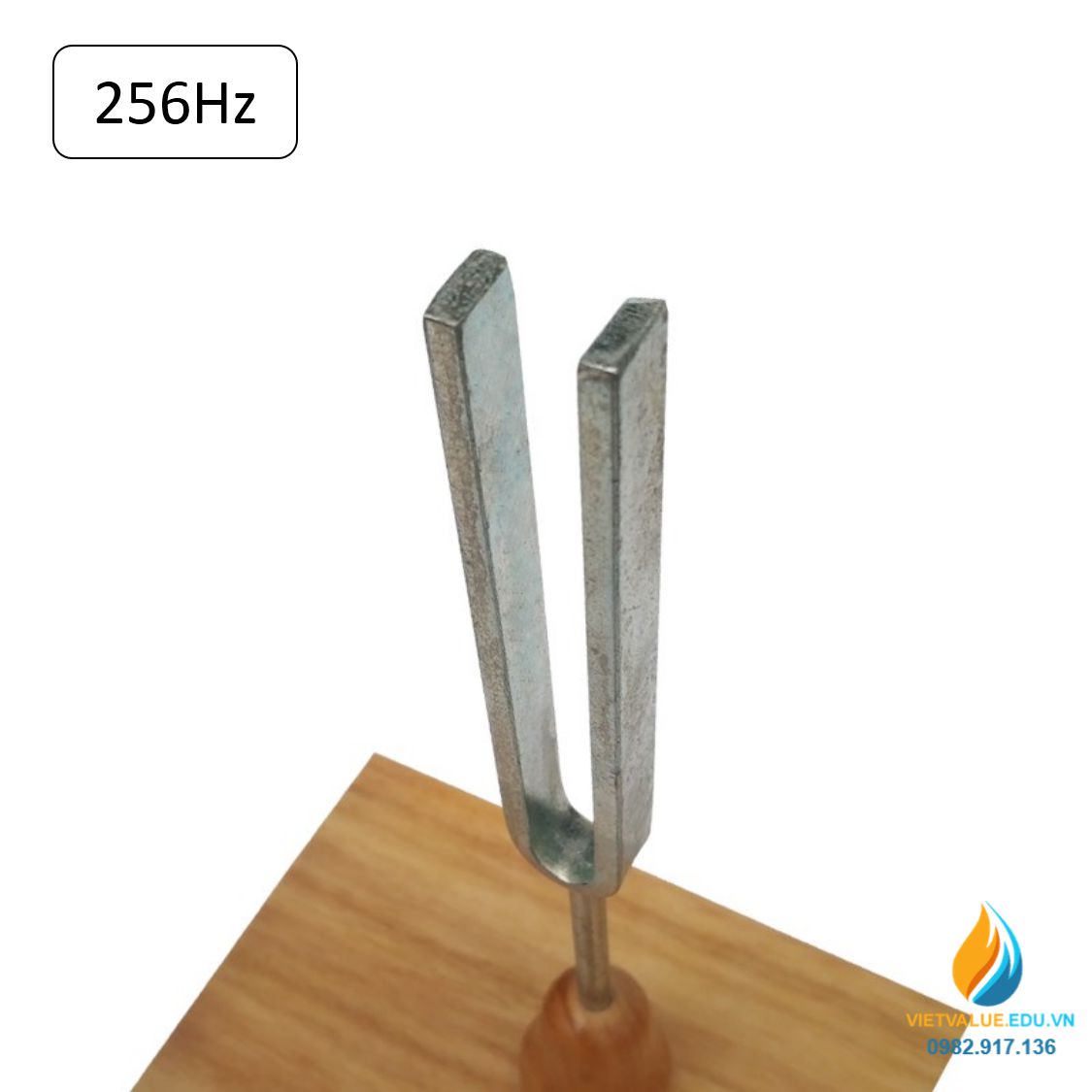 Âm thoa dao động tạo tần số 256Hz, âm thoa vật lý gồm búa cao su đi kèm ...