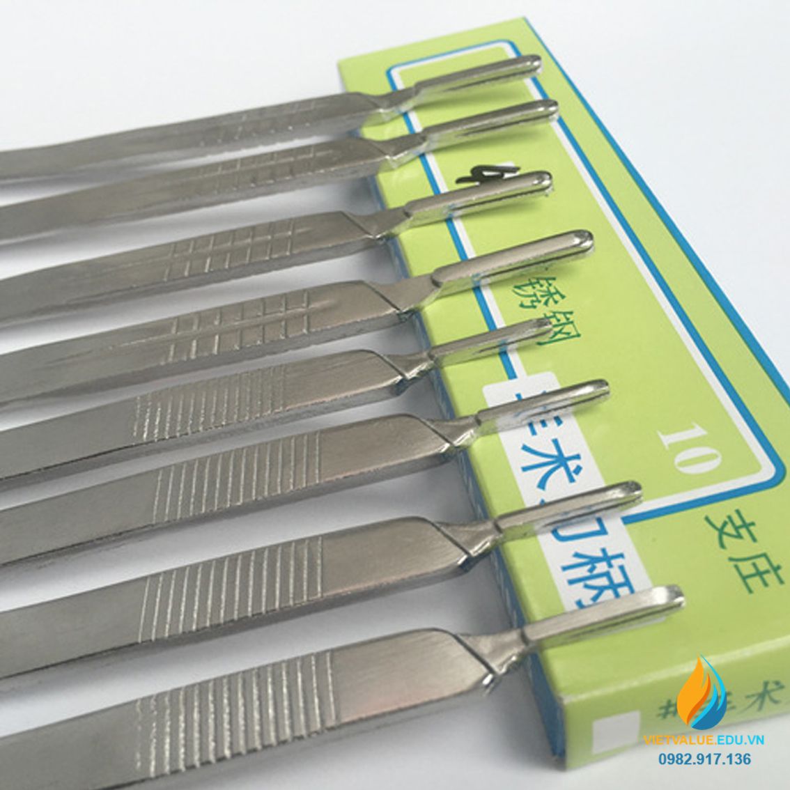 Cán dao mổ số 4, Inox 304, dài 14cm, cán dao y tế thực hành chất lượng ...