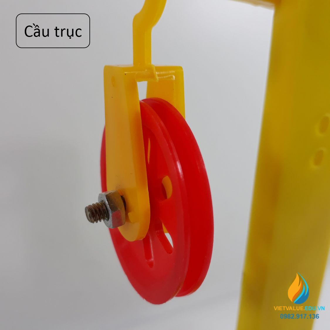 Bộ ròng rọc và giá đỡ J29006, dụng cụ mô phỏng cần trục xây dựng VIETVALUE