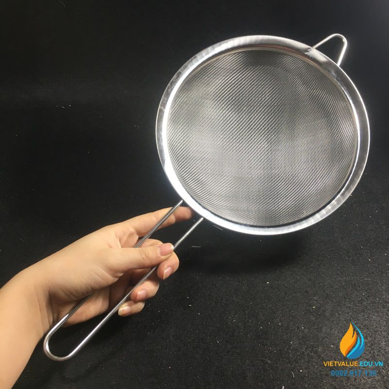 Rây lọc có tay cầm Inox miệng 20cm VIETVALUE
