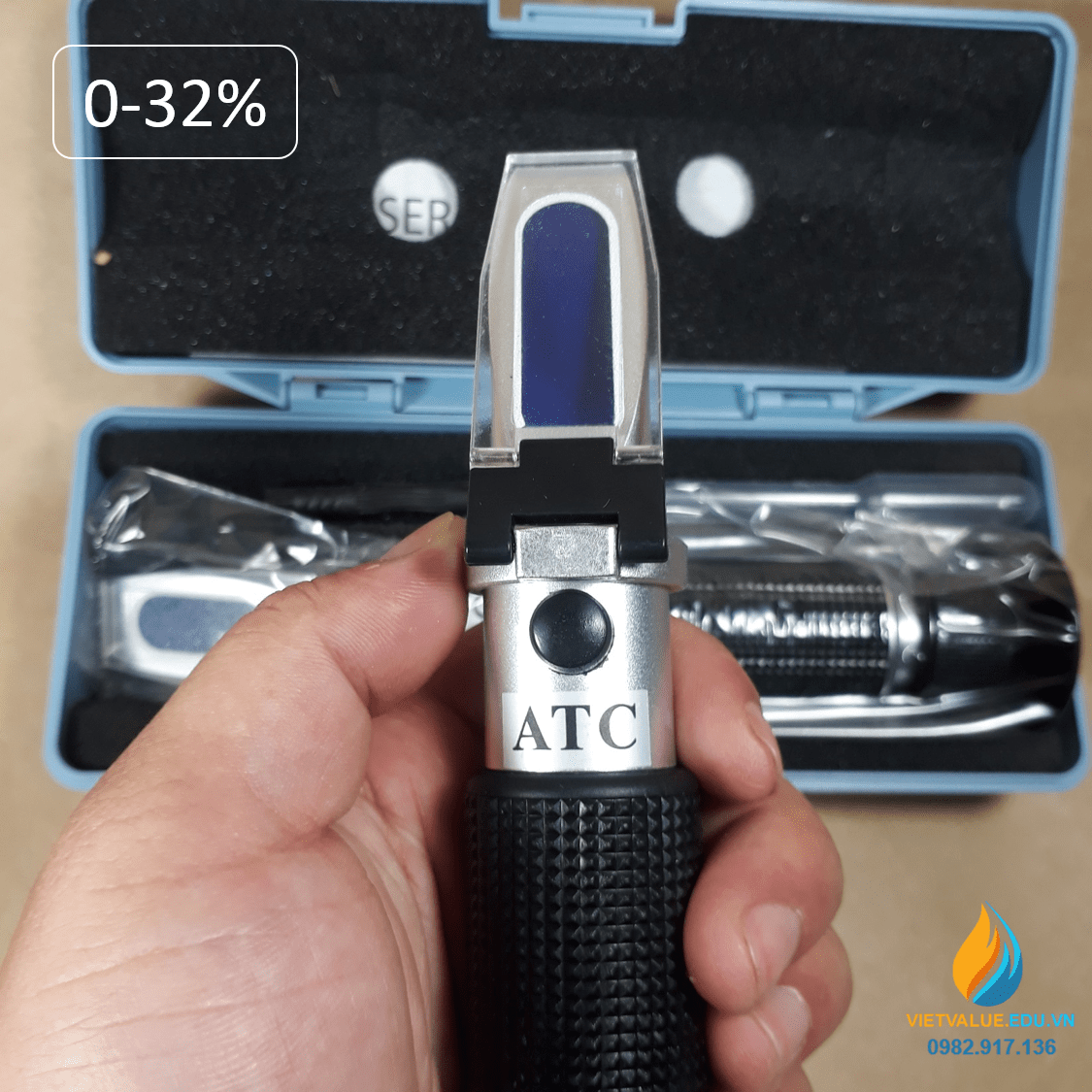 Khúc xạ kế FXP012 đo nồng độ đường  0-32%, tự đồng bù nhiệt ATC