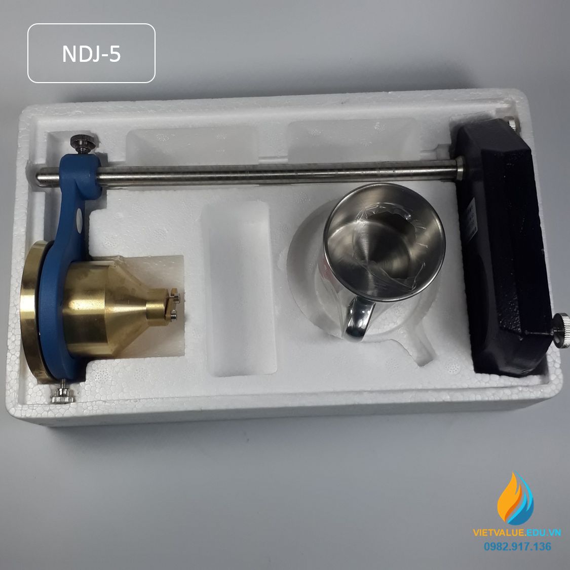 Máy đo độ nhớt NDJ-5 loại 4 ly phủ nhớt, nhớt kế đường kính 4mm