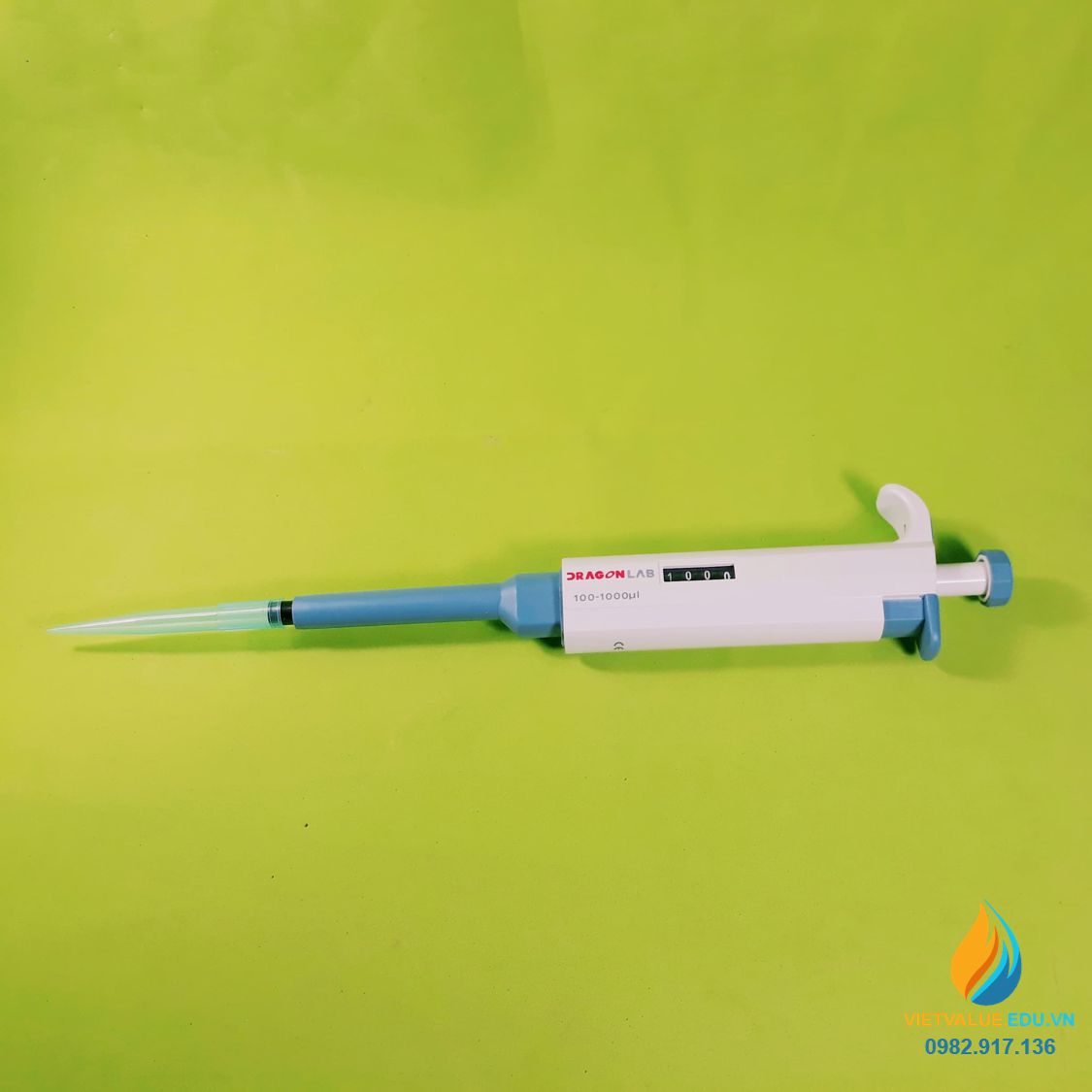 Micro Pipebot Micro Pipet phòng thí nghiệm, định mức hút max 1ml, hãng Drangon VIETVALUE