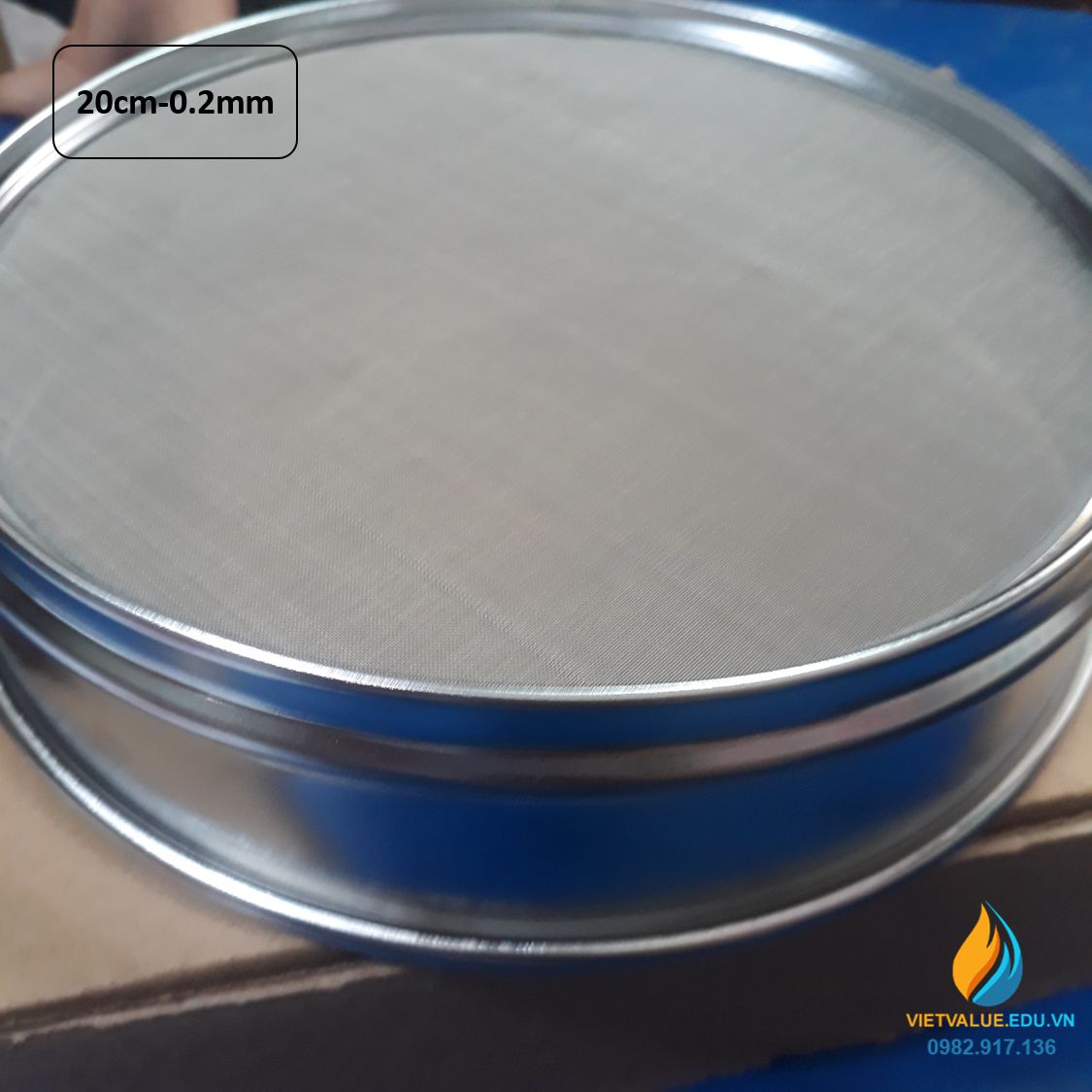 Sàng rây tiêu chuẩn đường kính 20cm kích thước mắt sàng 0.2mm, mã sàng ...