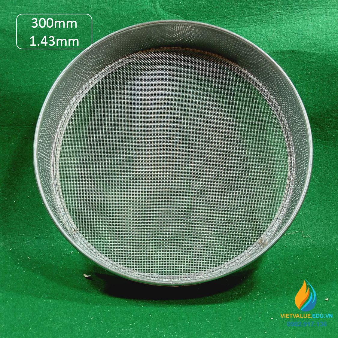 Sàng rây tiêu chuẩn 30cm lỗ 1.43mm VIETVALUE