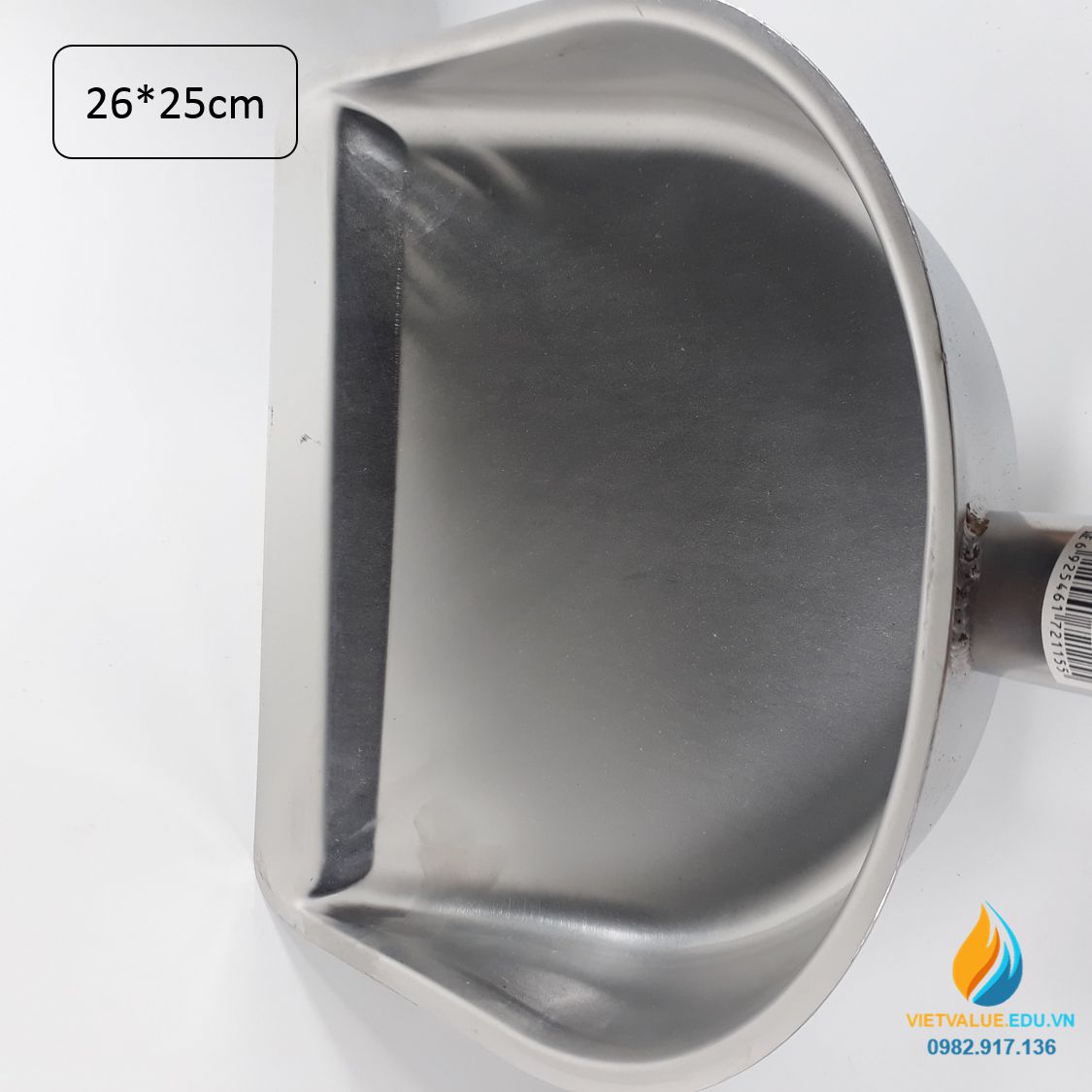 Xẻng inox vuông, xẻng xúc mẫu, kích thước 25cmx26cm cán dài 15cm, inox ...