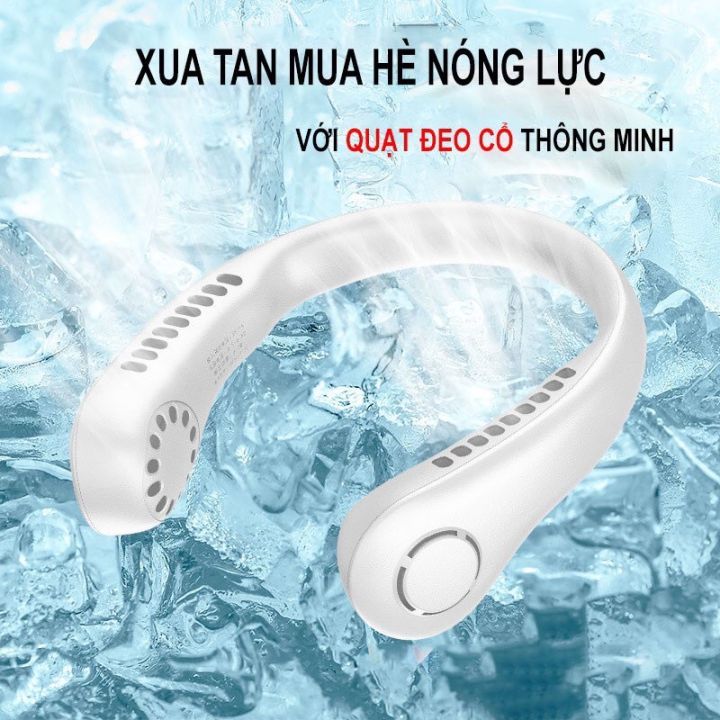 Quạt Đeo Cổ mini ( Không Cánh ) 360 độ
