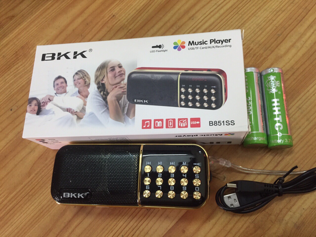 Loa Thẻ Nhớ BKK B-851 Kèm 2 Pin