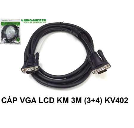 Cáp Vga 3m Kingmaster 3+4 ( KV402 )