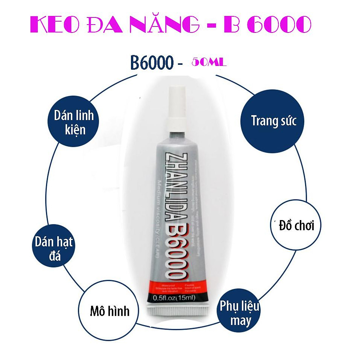 Keo Dán B-6000 Đa Năng 50ml