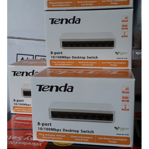 Switch Tenda S108 8-Port (100Mbps) chính hãng