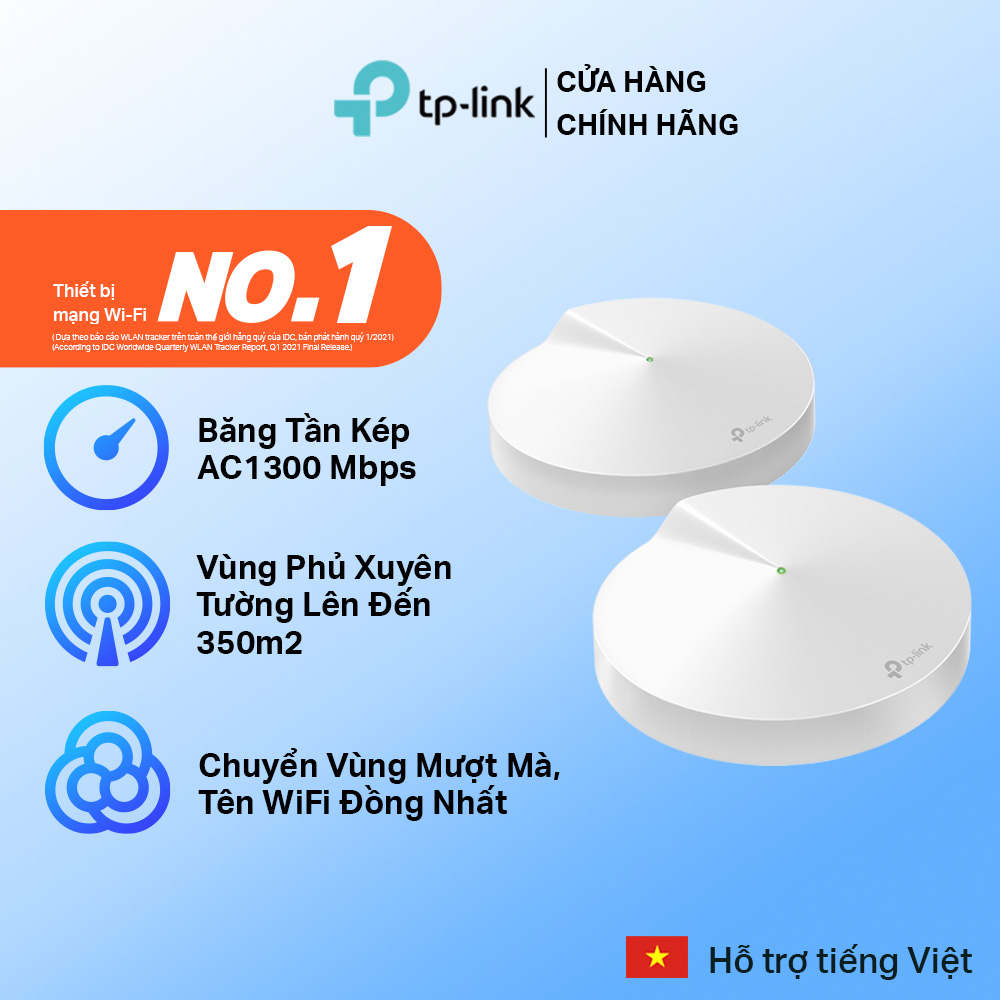 Mesh Wifi TPLink DECO M5 2 Pack AC1300 Chính hãng